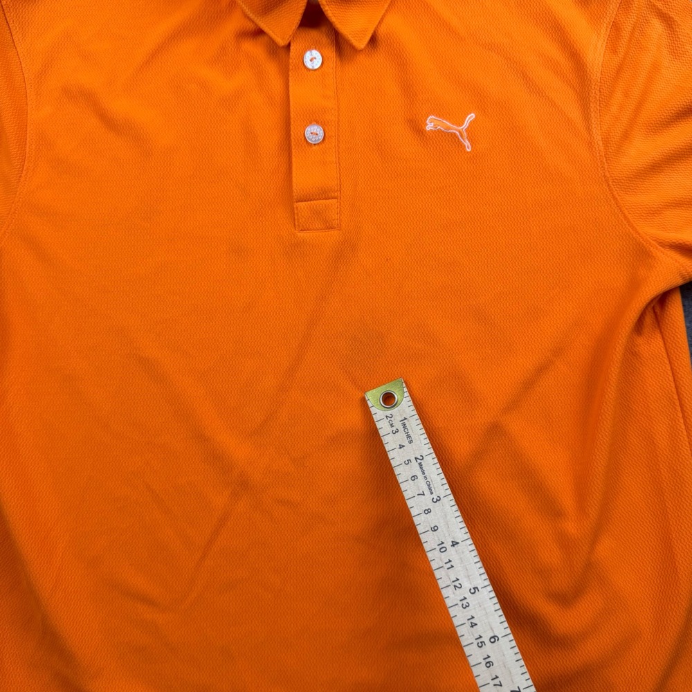 Puma Orange Polo Shirt - Picture 4 of 8